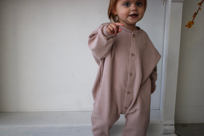 WAFFLE KNIT PLAYSUIT