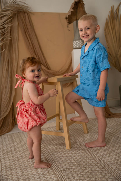 OCEANO BUTTON-UP SET