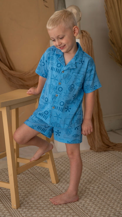 OCEANO BUTTON-UP SET