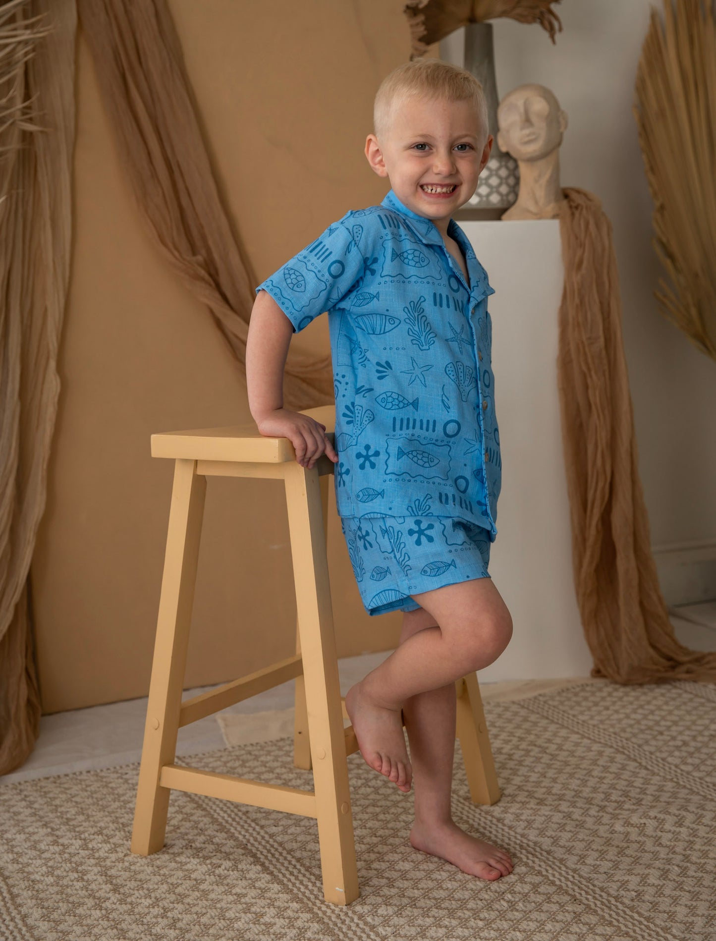 OCEANO BUTTON-UP SET