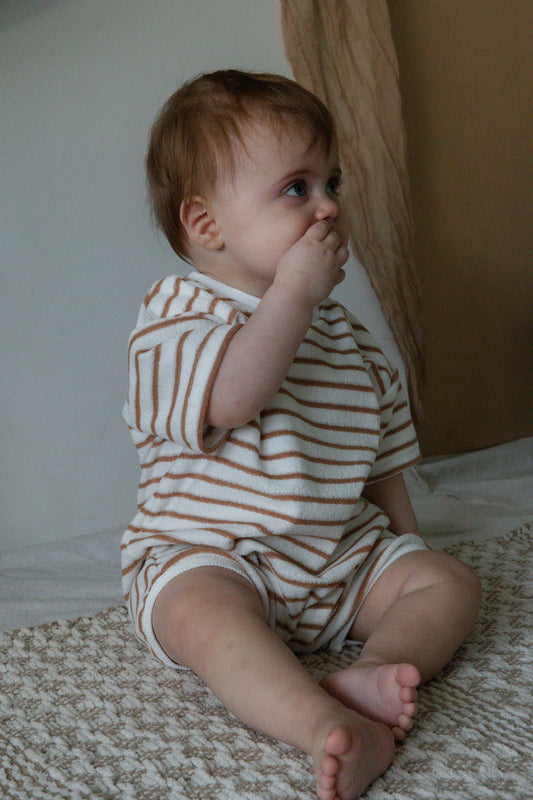 Boardwalk Romper - Toffee