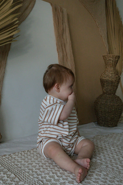 Boardwalk Romper - Toffee